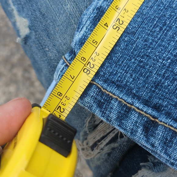 Y2k Girls Embroidered Blue Denim Jeans - Picture 12 of 12